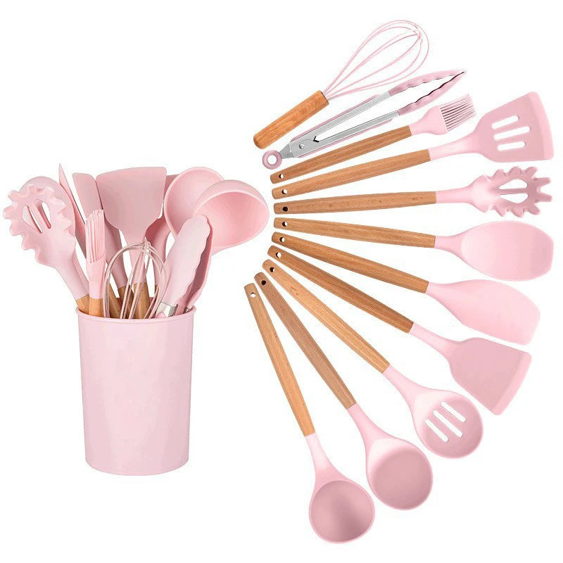 11/12PCS Silicone Kitchenware Non-Stick Cookware
