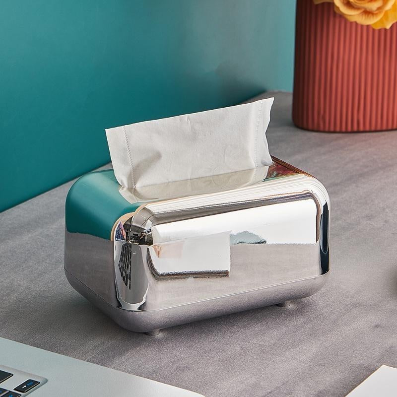 Luxury Golden Tissue Boxes Storage Napkin